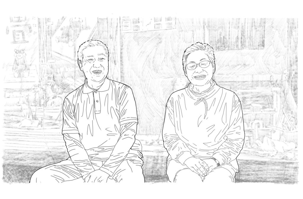 手書きイラスト　線画